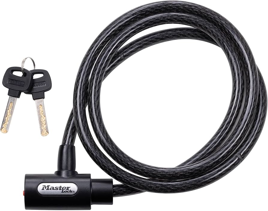 CABLE LOCK WITH KEY 5'X1/2" 999218