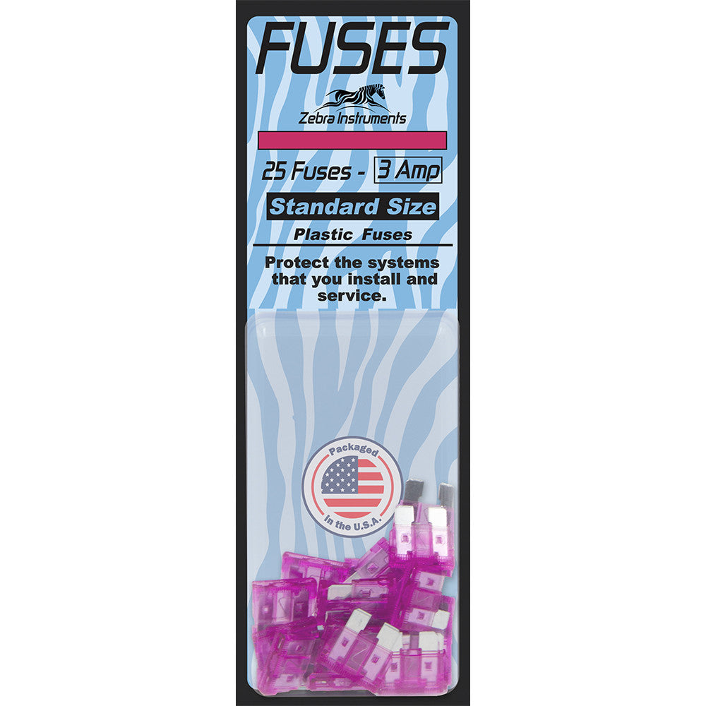 25PK ATO/ATC 3AMP FUSES
