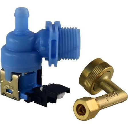 WATER VALVE AFTERMARKET 120V, 3/4" GHT INLET, 1/2" push on outlet. W10327250 Valve and 34FHT adapter. Also replaces W10327250 and W10648041