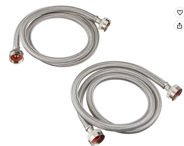 WASHER FILL HOSE SET STAINLESS 6' 3806FFSSLG 2505FFSS