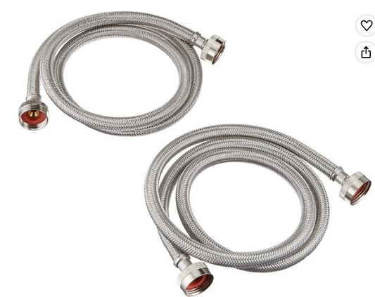 WASHER FILL HOSE SET STAINLESS 6' 3806FFSSLG 2505FFSS